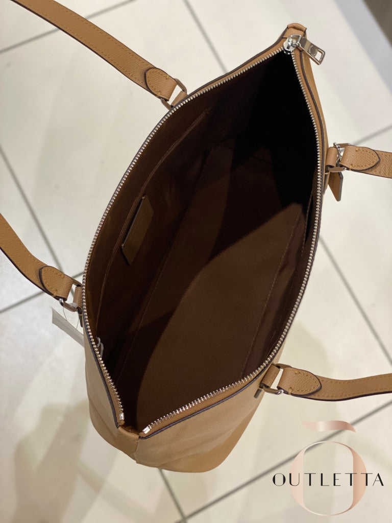 Gallery Tote - Silver/Latte Handbags