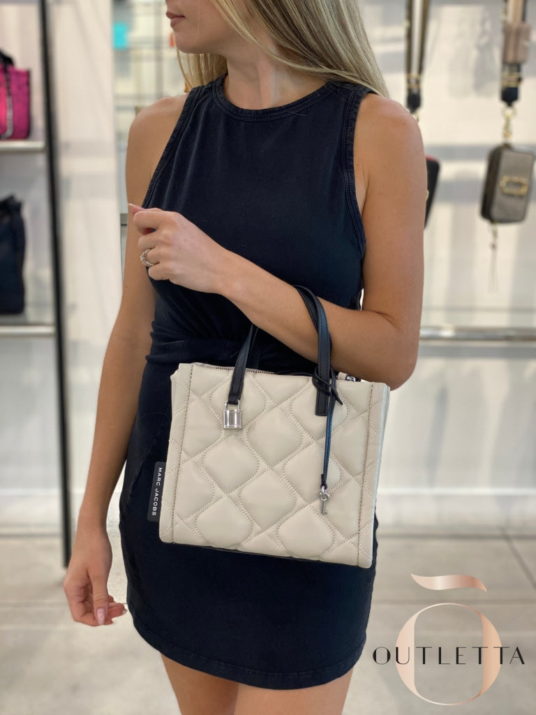 Grind Small Colorblock Satchel - White Handbags