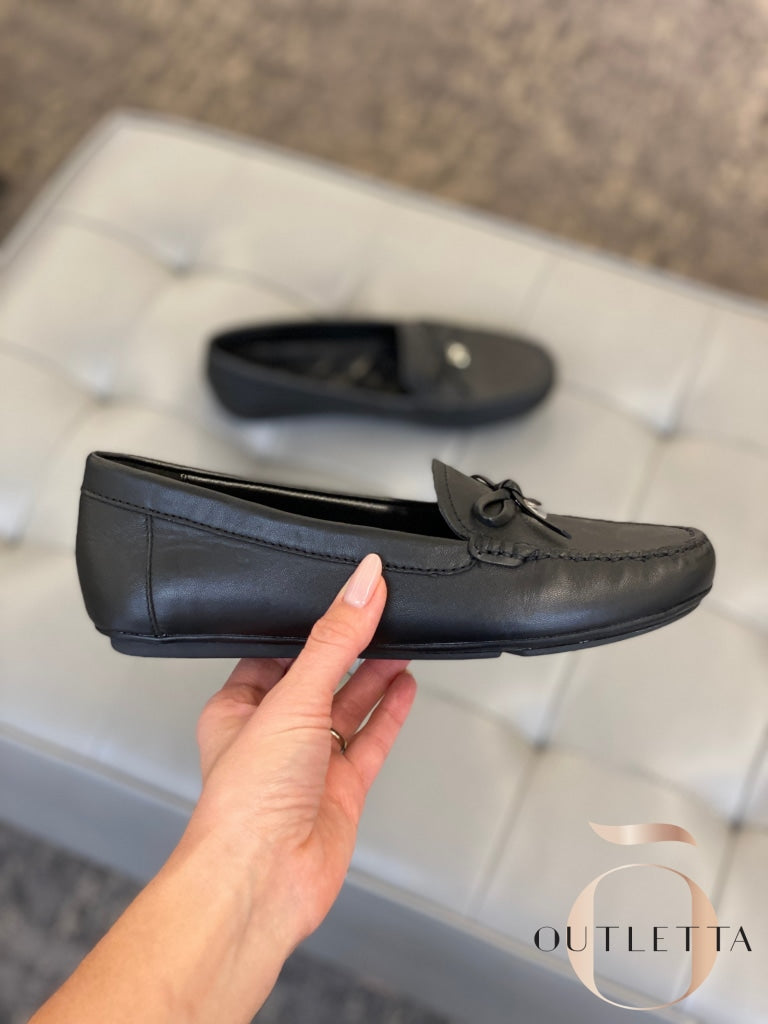 Juliette Leather Loafer - Black Shoes