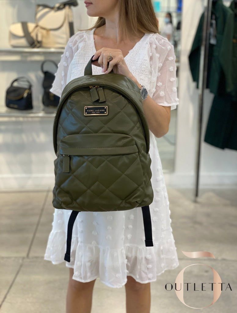 Large Quilted Vegan Leather Backpack Handbags