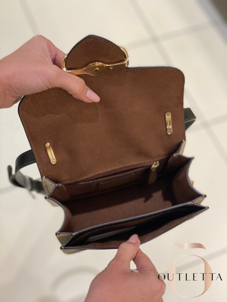 Morgan Square Crossbody - Gold/Khaki Multi Handbags
