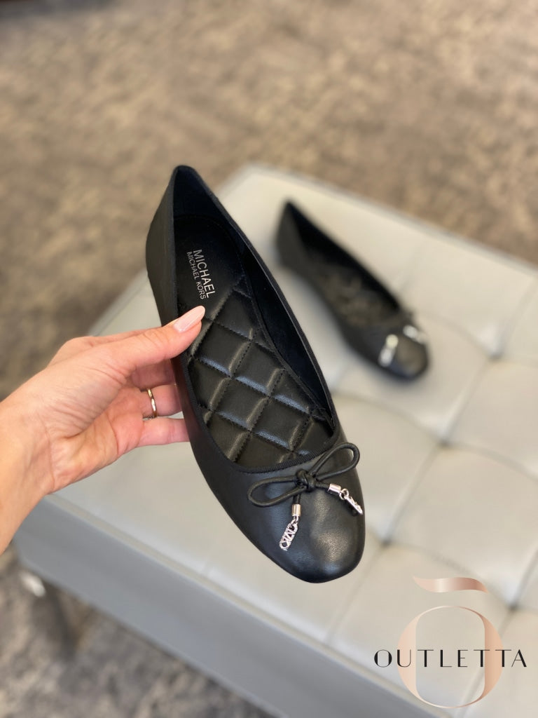 Nori Leather Ballet Flat - Black 5 Shoes