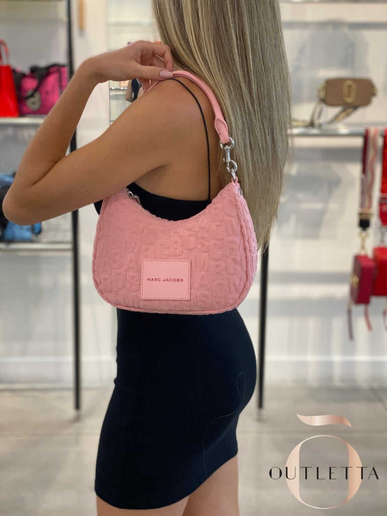 Terry Jumbled Logo Patch Small - Quartz Pink Handbags