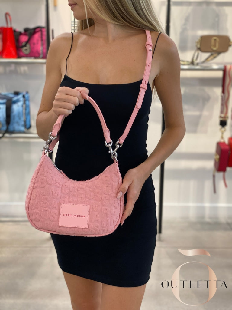 Terry Jumbled Logo Patch Small - Quartz Pink Handbags