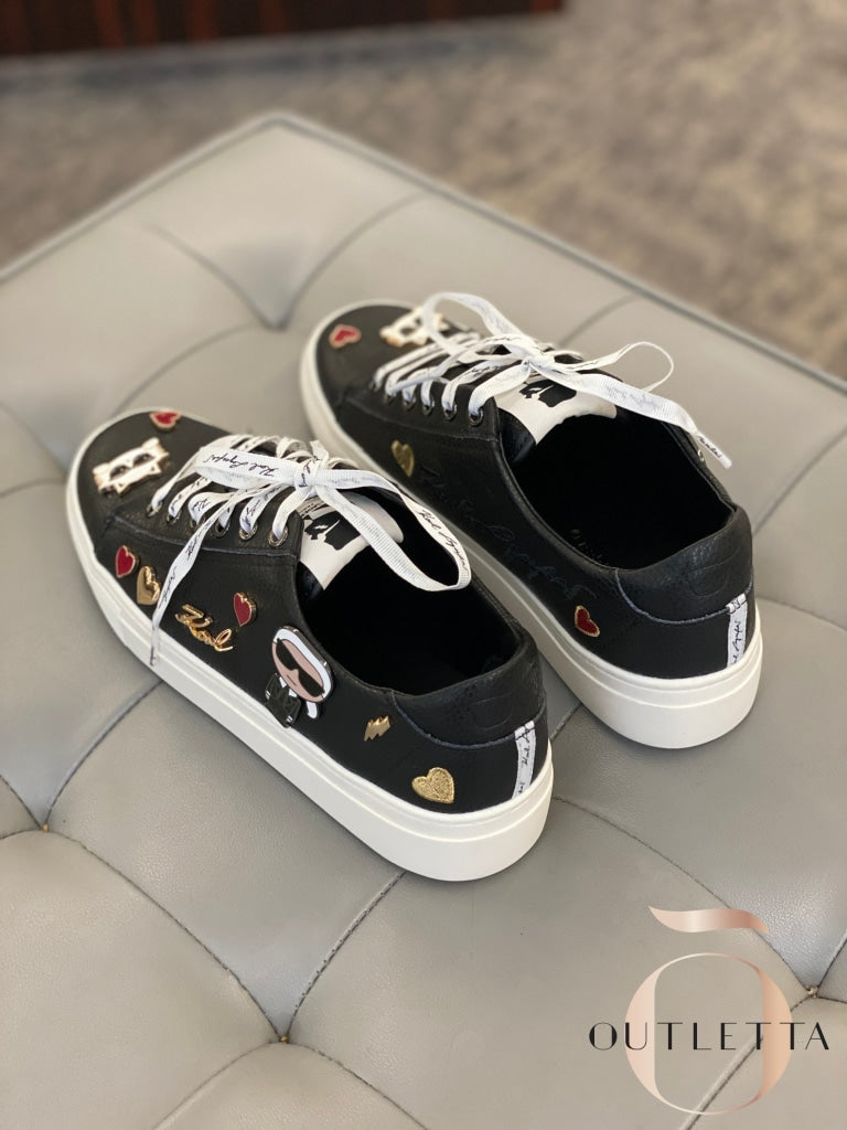 Cate Embellished Sneakers Black Shoes