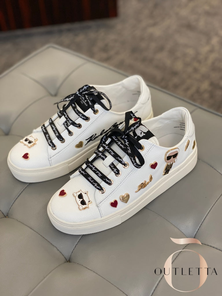 Cate Embellished Sneakers White Shoes