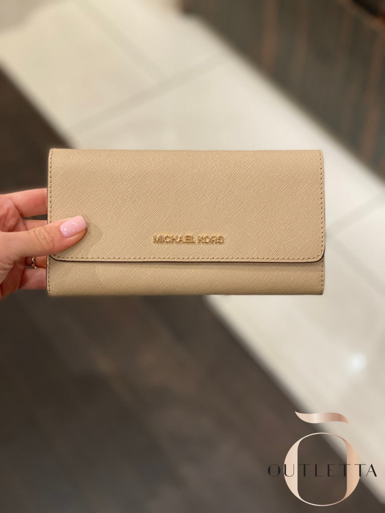 Large Trifold Wallet Bisque Handbags