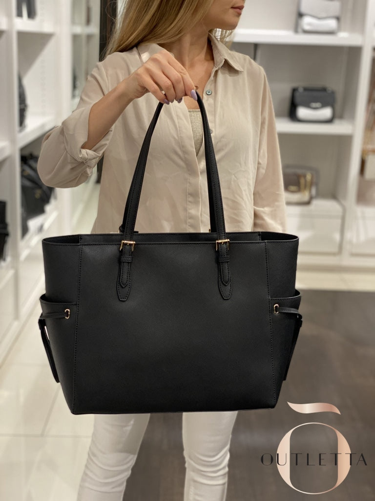 Gilly Large Saffiano Leather Tote Bag