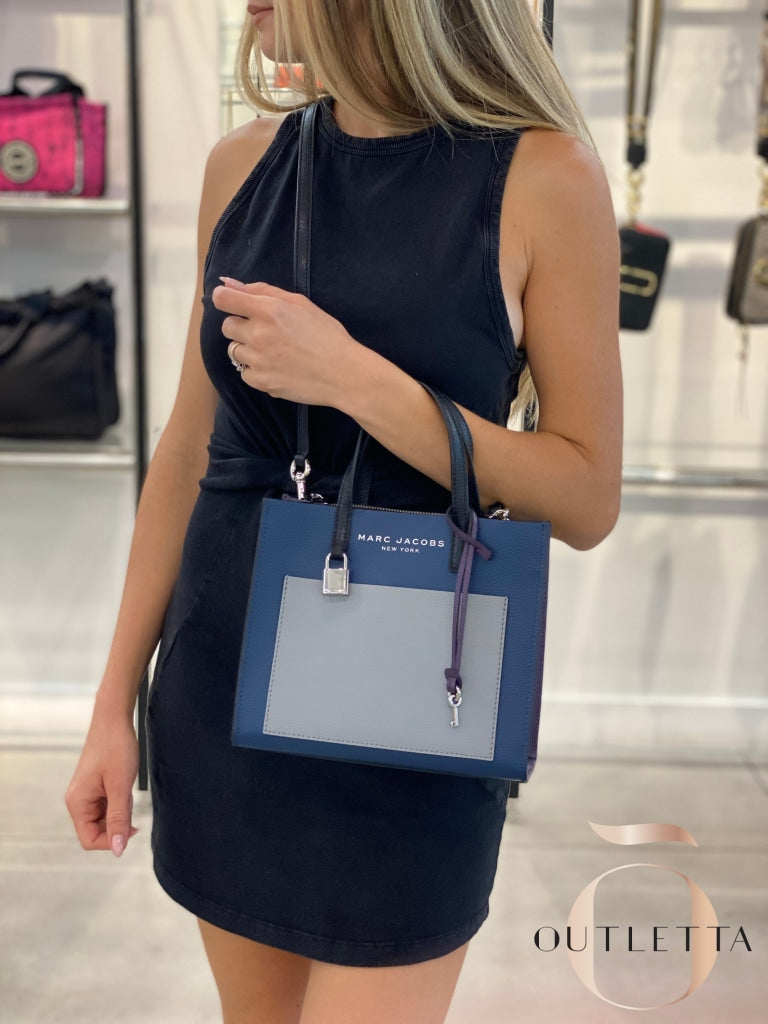 Grind Small Colorblock Satchel Azure blue multi leskinc