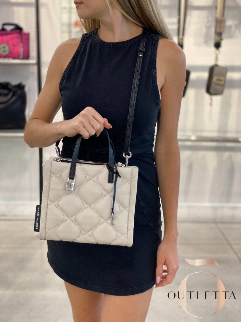 Grind Small Colorblock Satchel - White Handbags