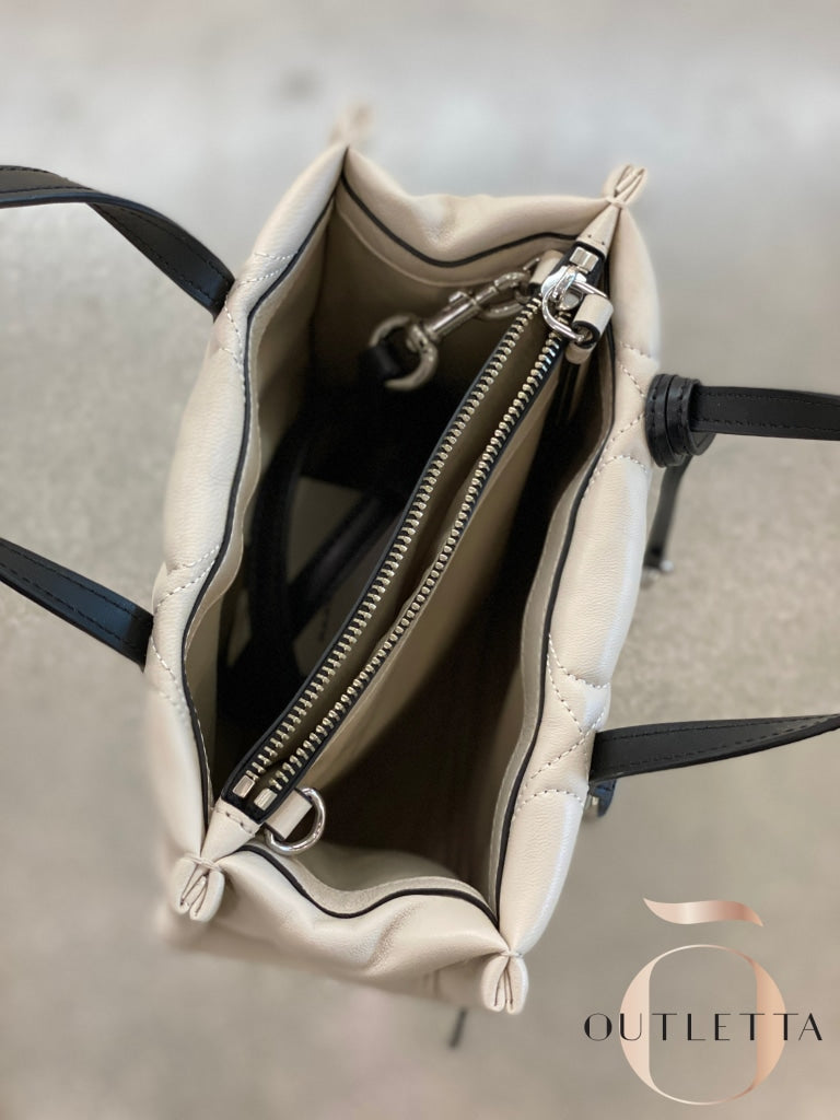 Grind Small Colorblock Satchel - White Handbags