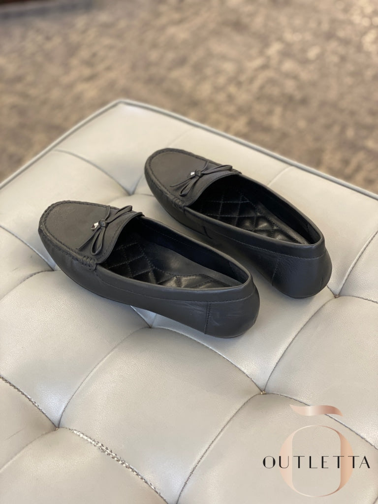 Juliette Leather Loafer - Black Shoes