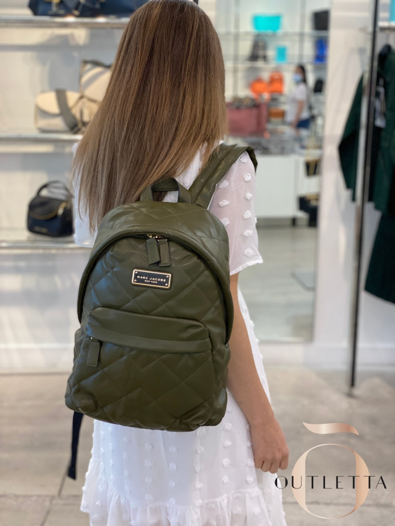 Large Quilted Vegan Leather Backpack Beech Handbags