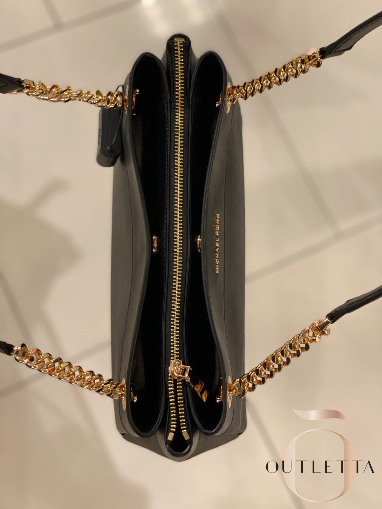 Lori Medium Faux Leather Tote Bag Black