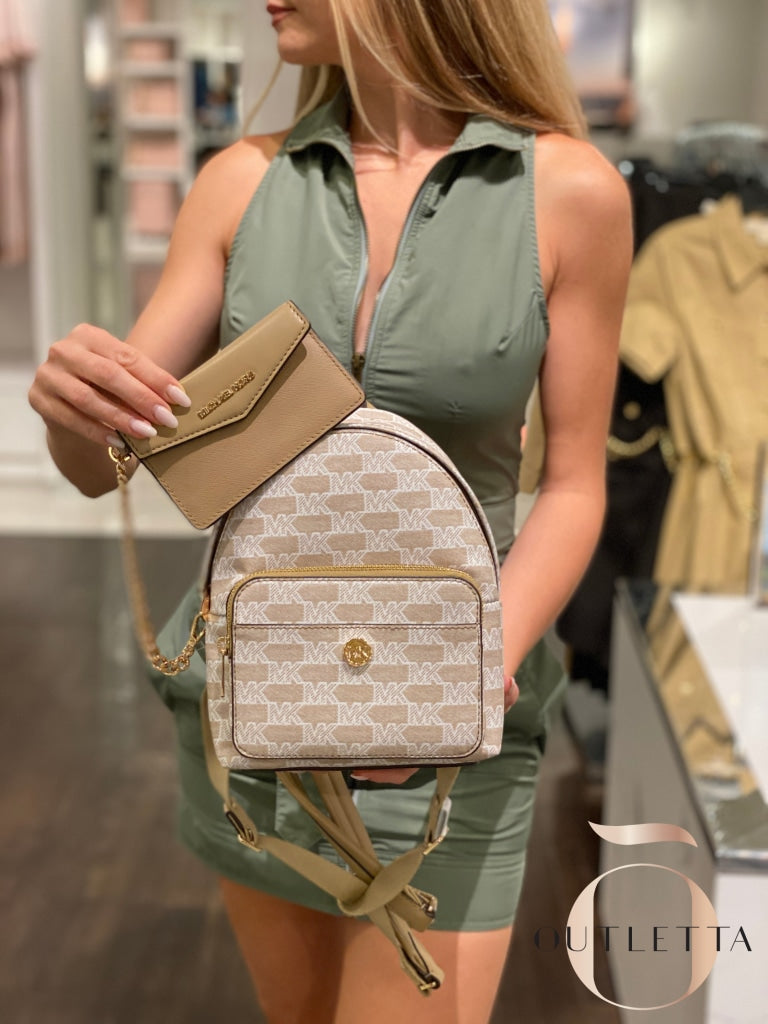 Maisie Extra-Small Logo 2-In-1 Backpack - Camel Backpacks