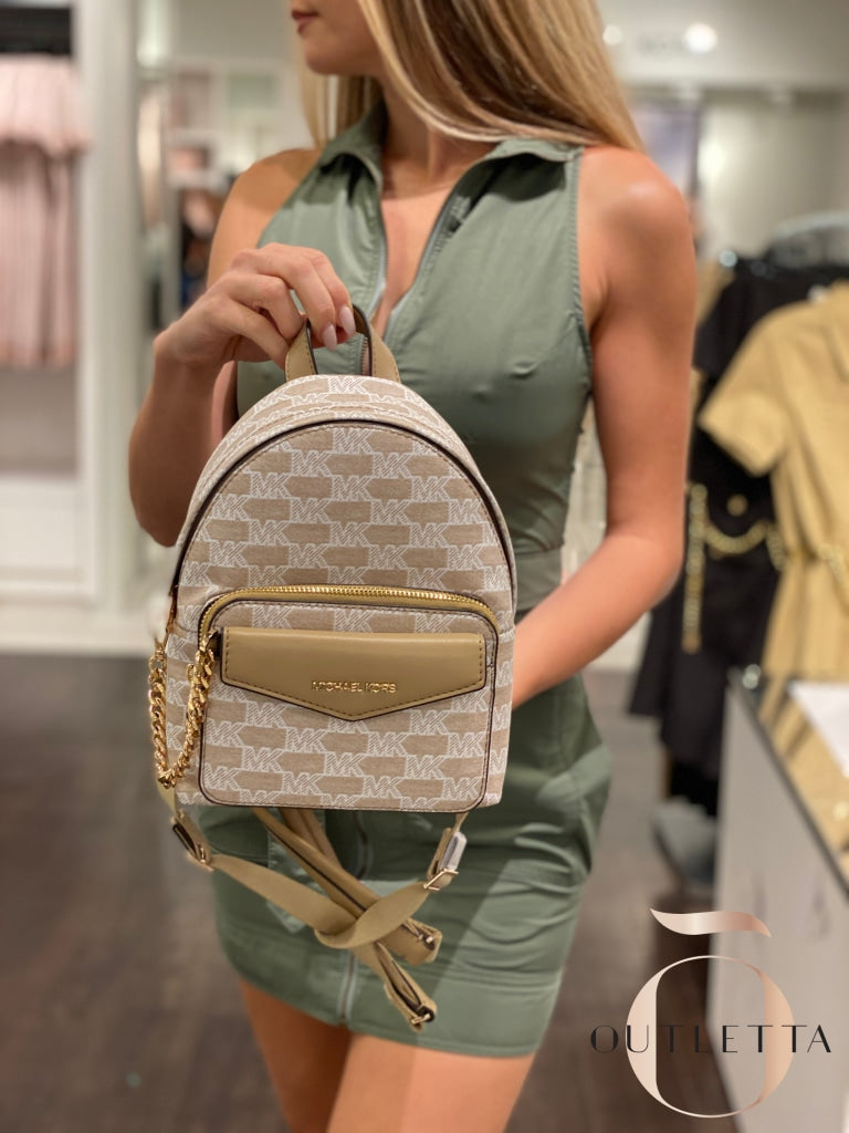Maisie Extra-Small Logo 2-In-1 Backpack - Camel Backpacks