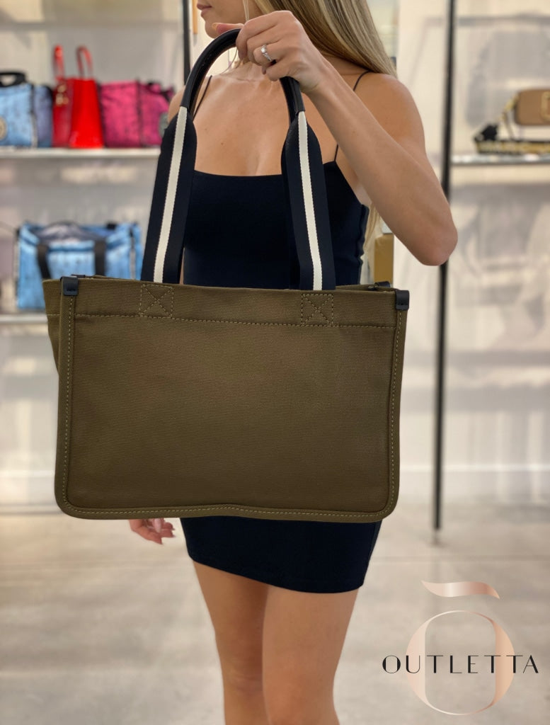 Medium Disk Canvas Shopper- Beech Handbags