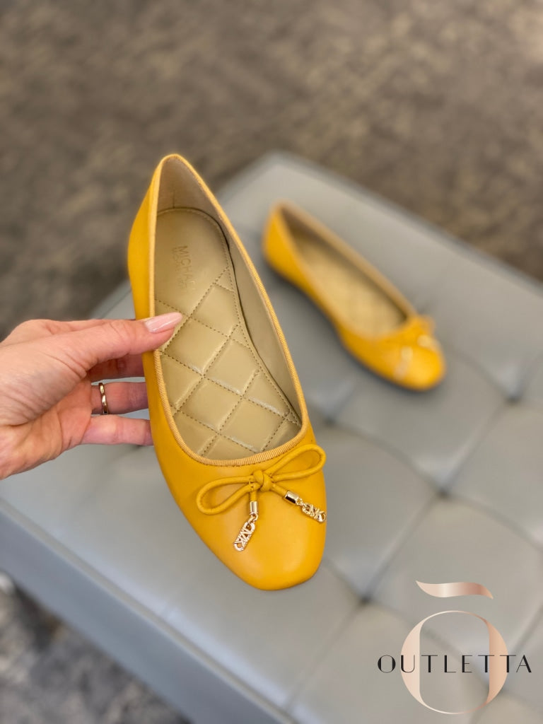 Nori Leather Ballet Flat - Golden Rod 5 Shoes