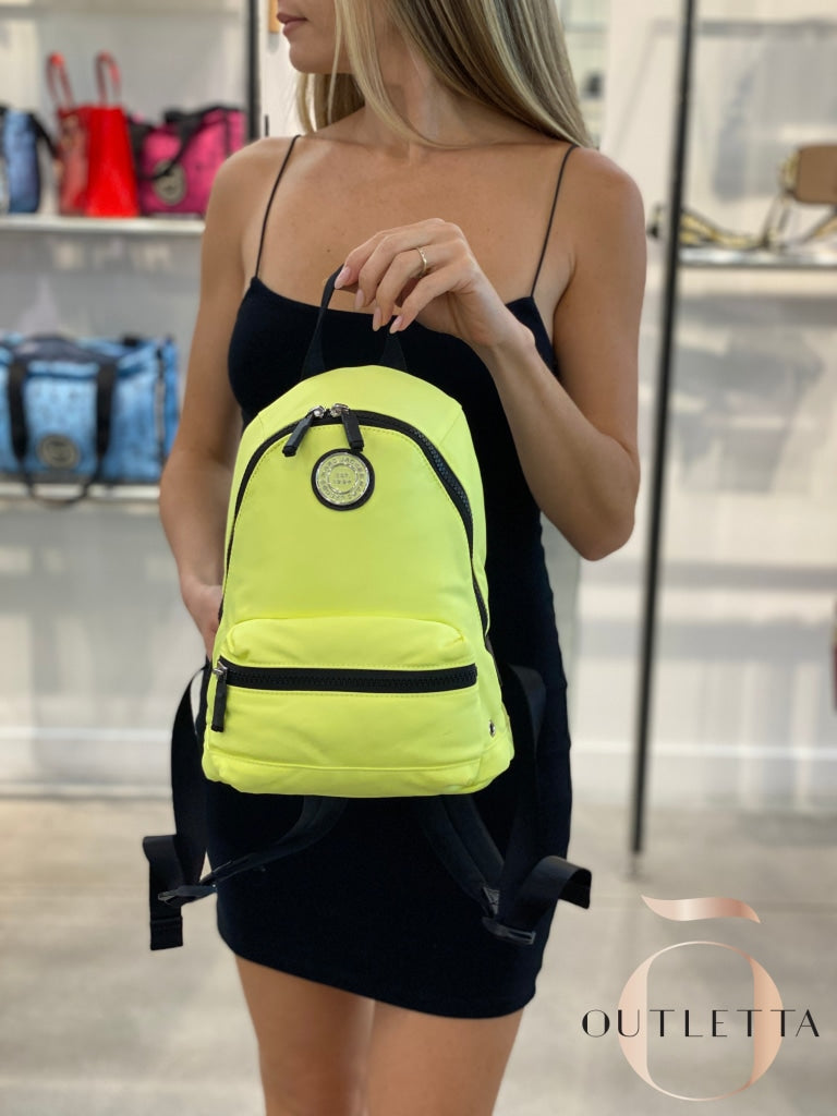 Plain Party Backpack - Neon Yellow Handbags