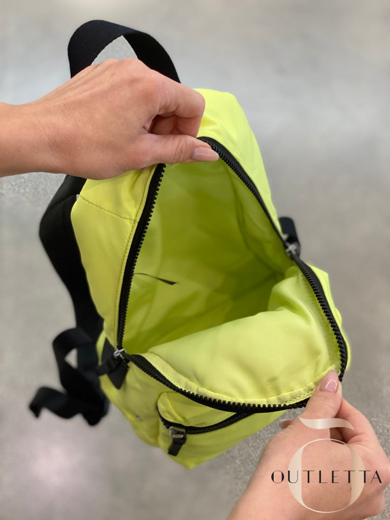 Plain Party Backpack - Neon Yellow Handbags