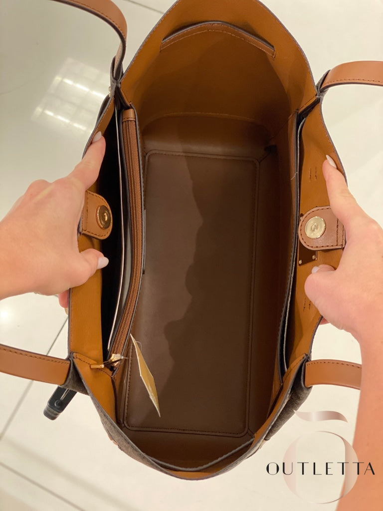 Reed Large Tote Bag - Brown Handbags