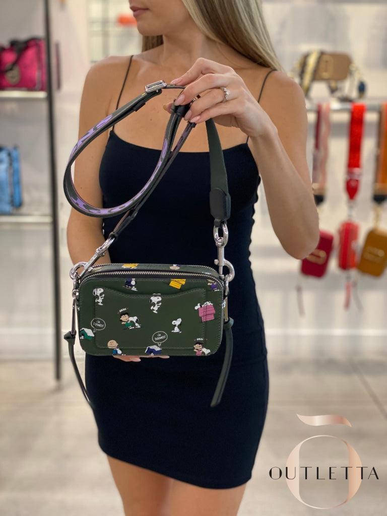 Snoopy Crossbody - Dark Green Handbags