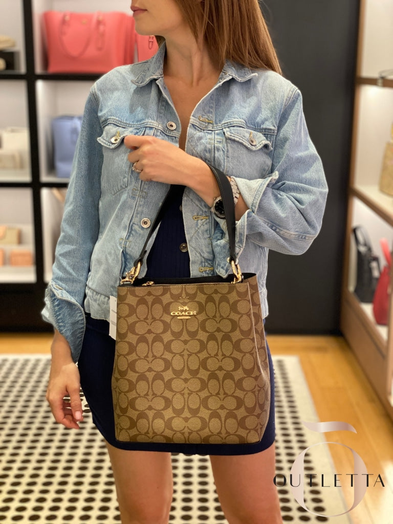 Town Bucket Bag Signature Canvas Handbags