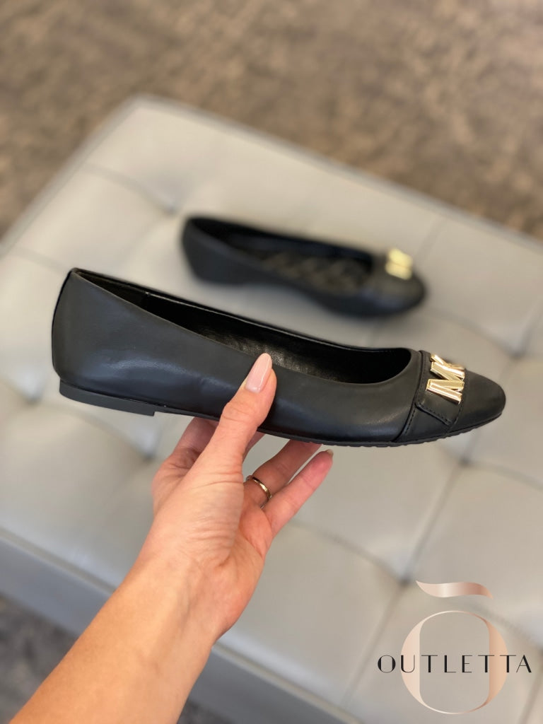Womens Jilly Round Toe Ballet Flats - Black Shoes