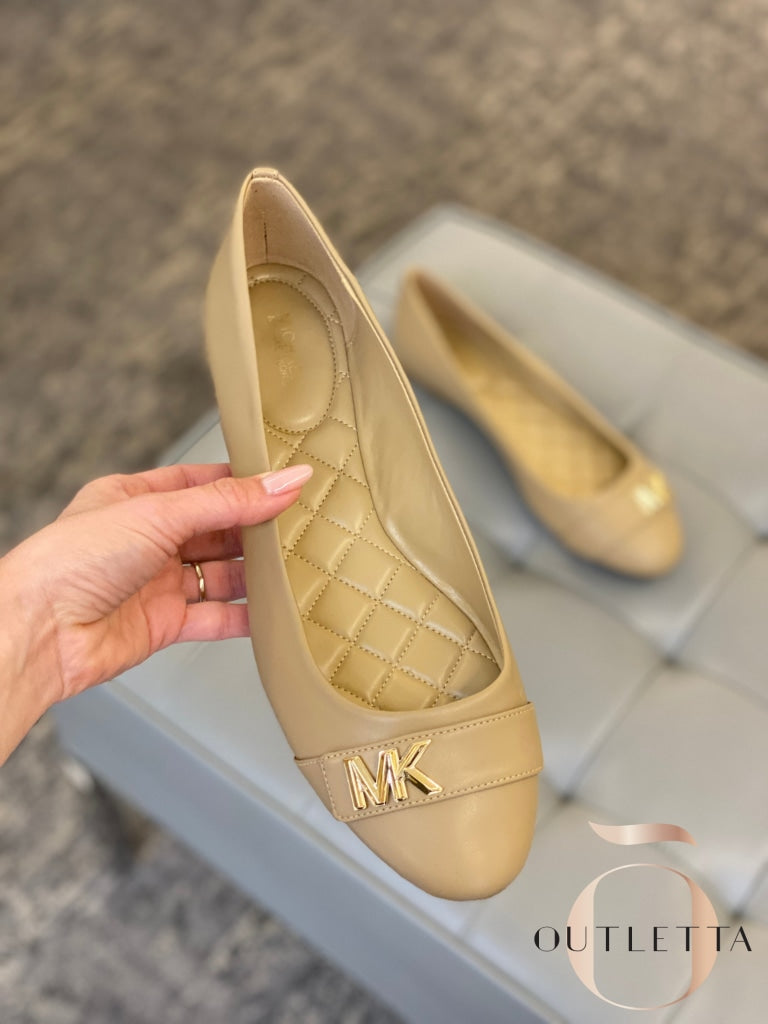 Women's Jilly Round Toe Ballet Flats Camel – leskinc