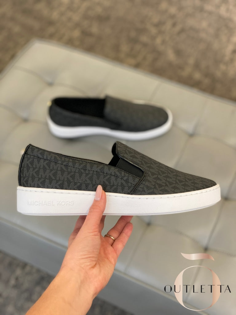 Womens Keaton Slip-On Logo Sneakers - Black Shoes