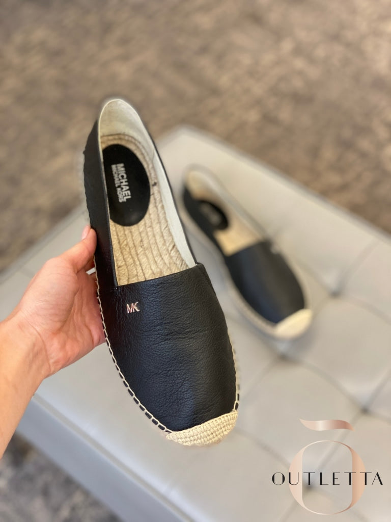 Womens Kendrick Slip-On Espadrille Flats - Black 5 Shoes