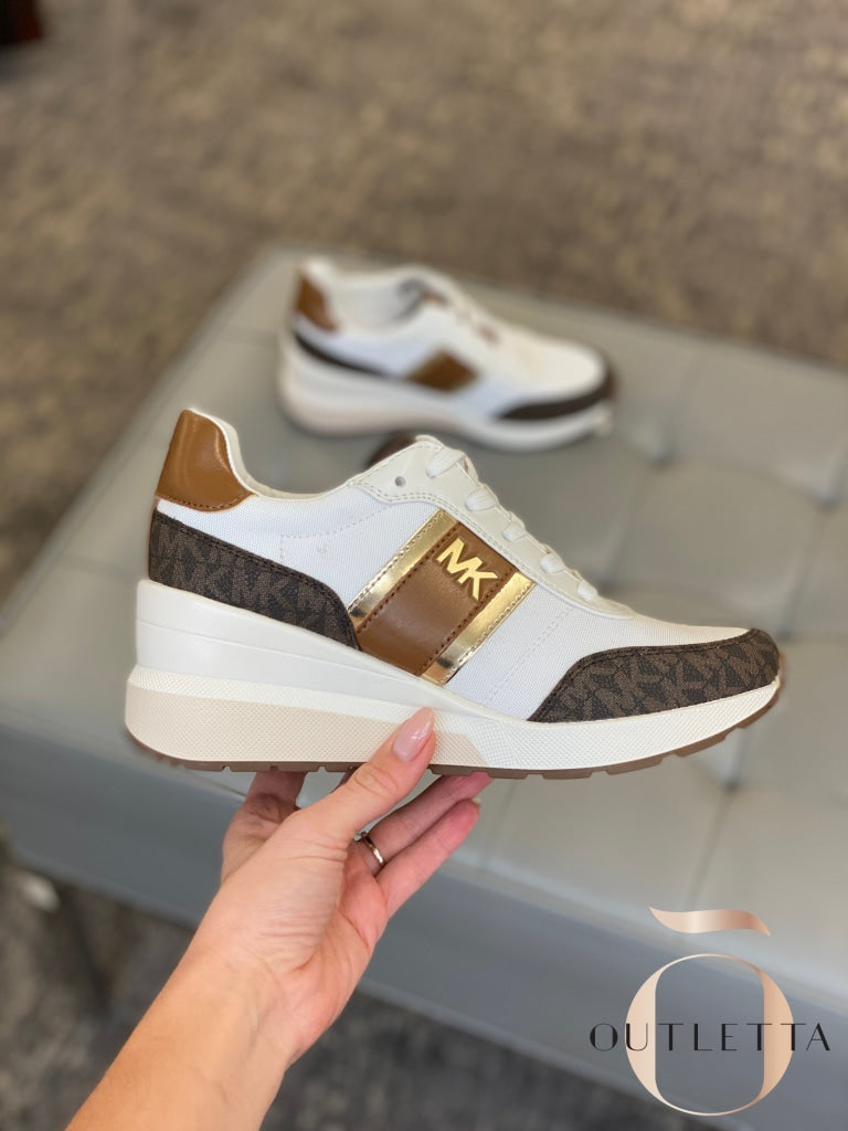 Womens Mabel Trainer Lace-Up Sneakers - Brown 5 Shoes