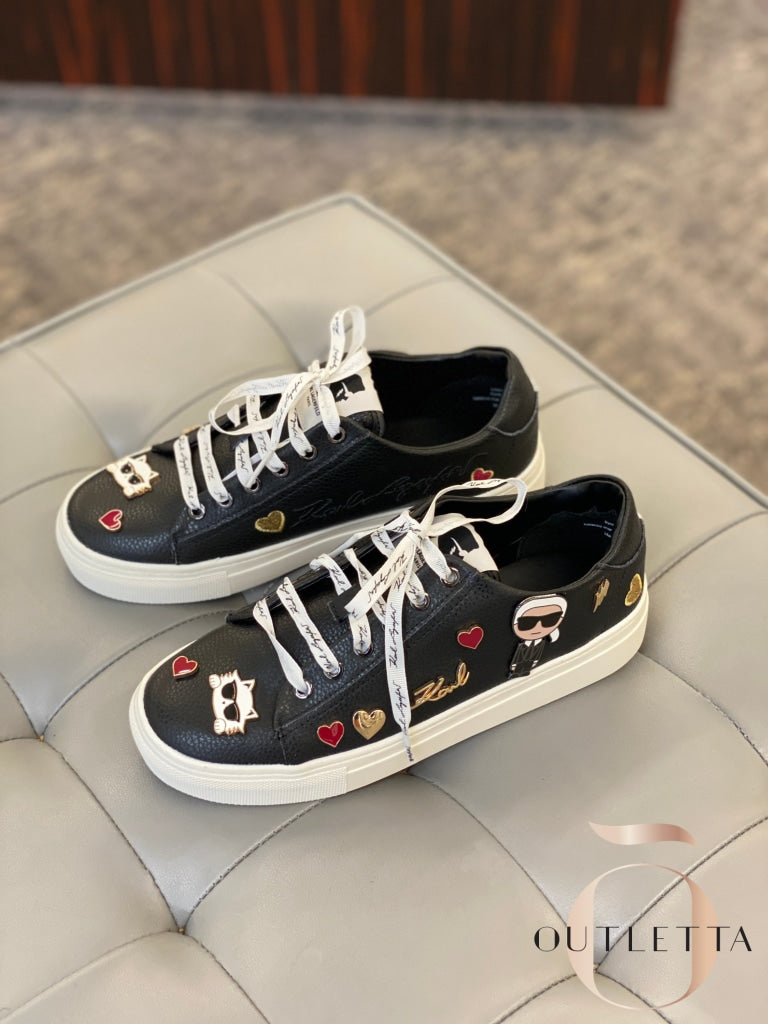 Cate Embellished Sneakers Black Shoes