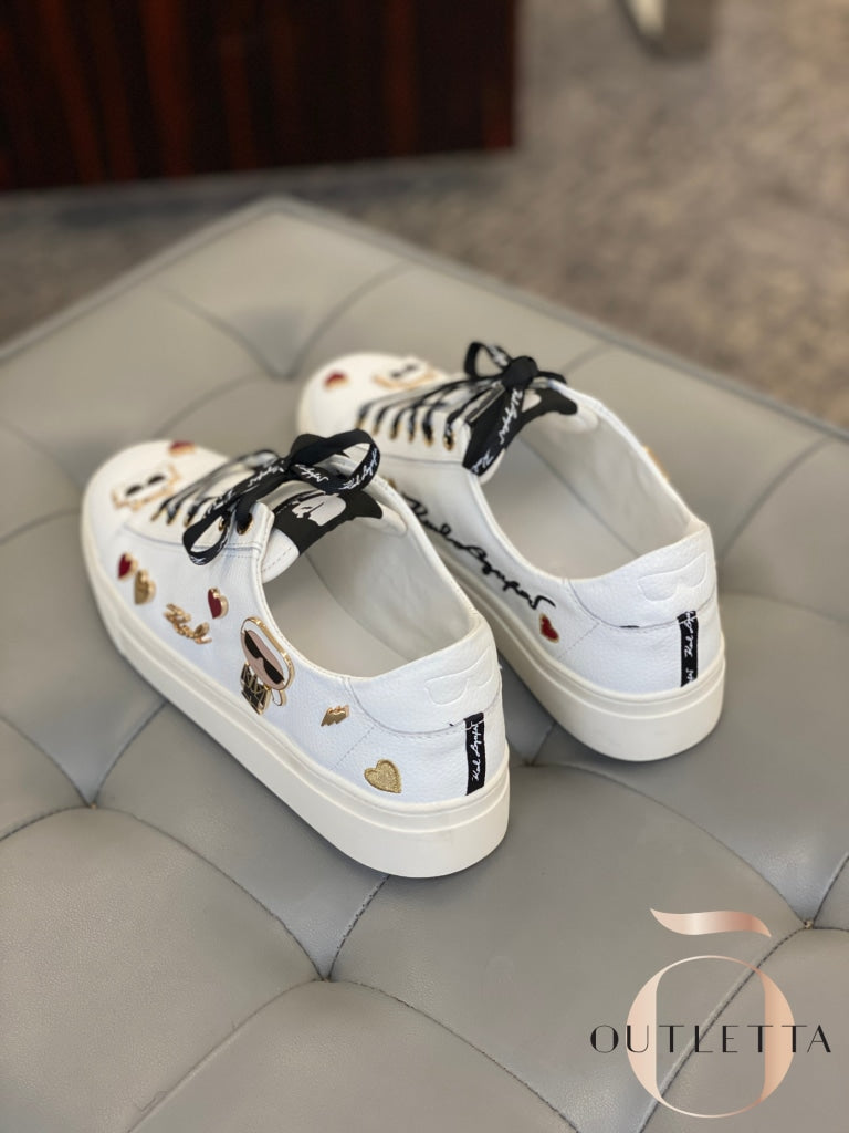 Cate Embellished Sneakers White Shoes