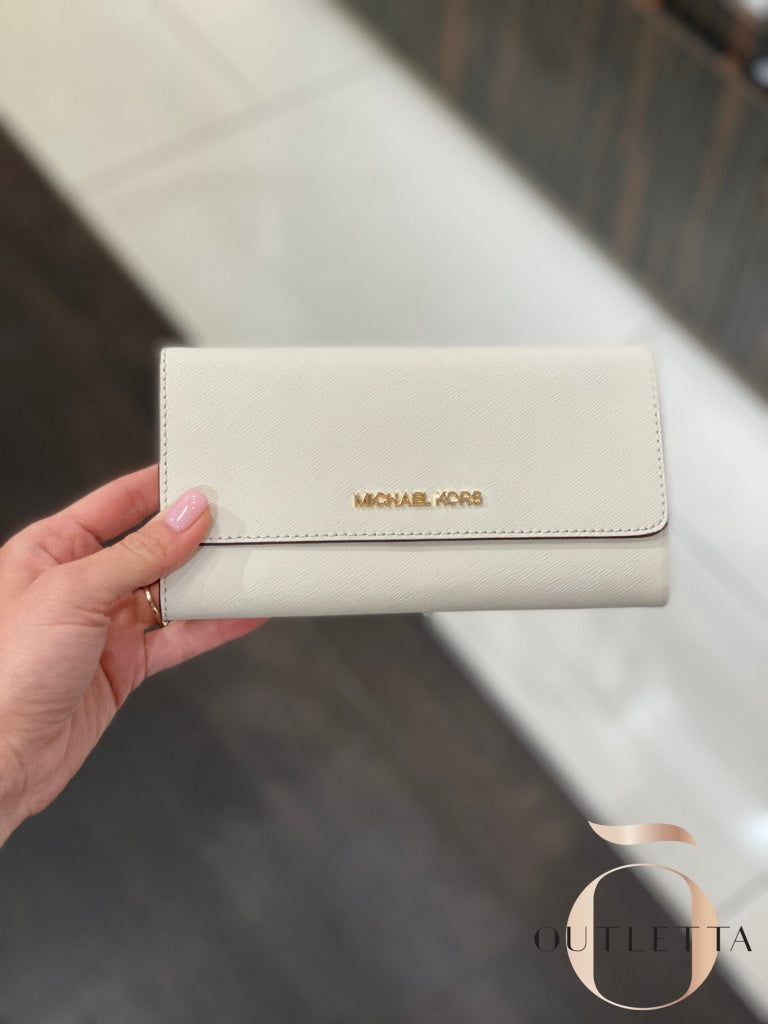 Large Trifold Wallet White Handbags