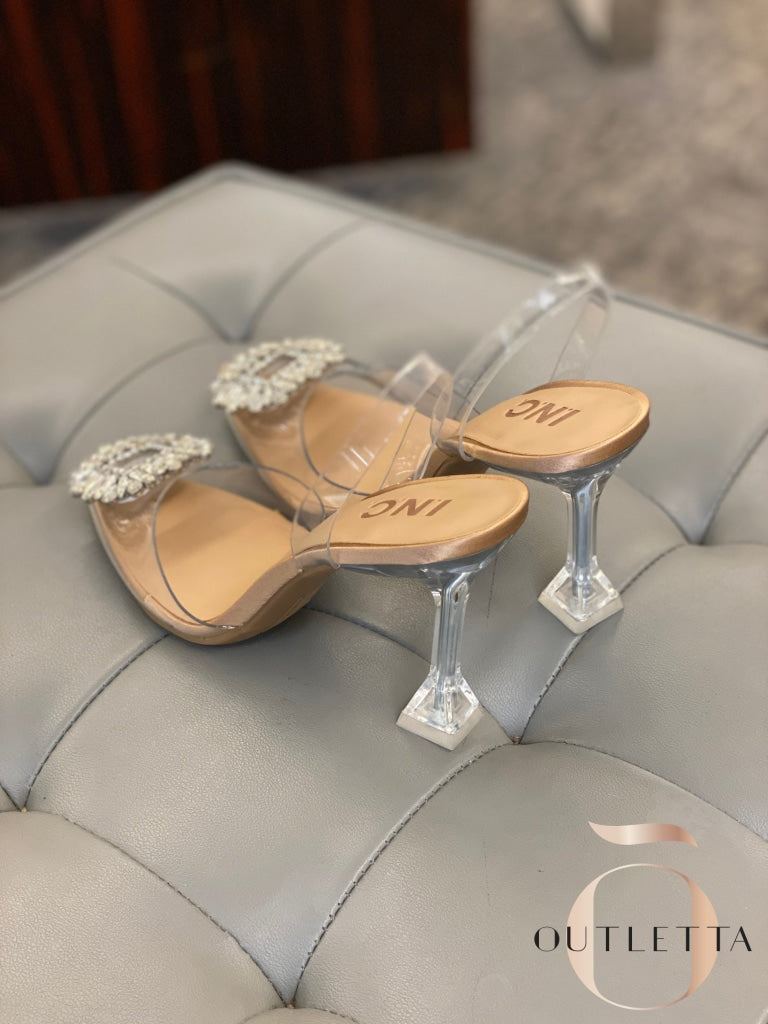 Scienna Vinyl Slingback Pumps Clear Shoes