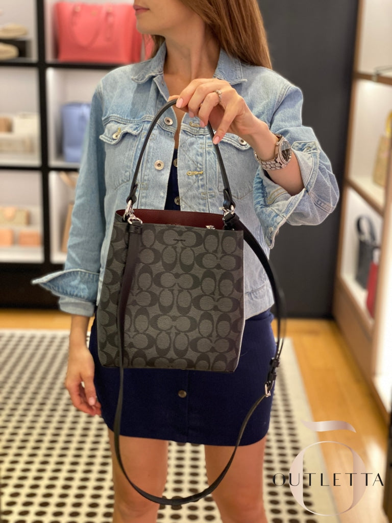Small Town Bucket Bag Signature Canvas Handbags